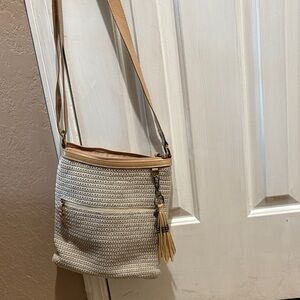 The Sak Tan and Cream Crossbody Bag